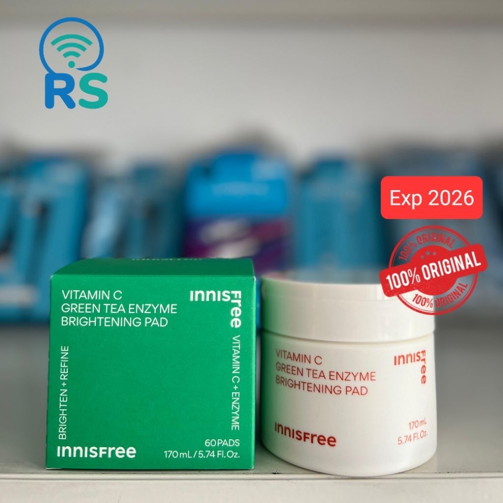 Innisfree Vitamin C Brightening Pad Vit C Green Tea Enzyme 170ml 60 Pads Masker Mask Sheet