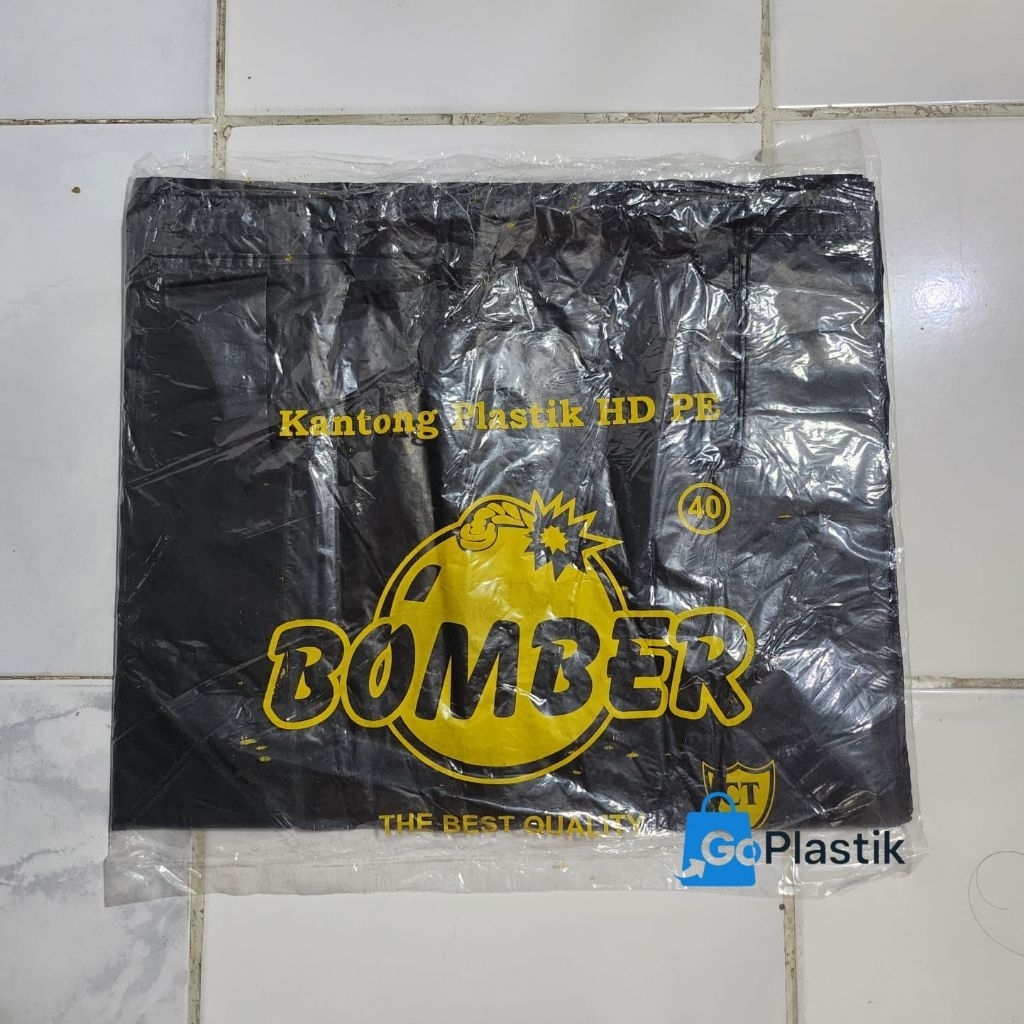 Kantong Plastik Kresek Bomber Besar (40) Hitam Tebal