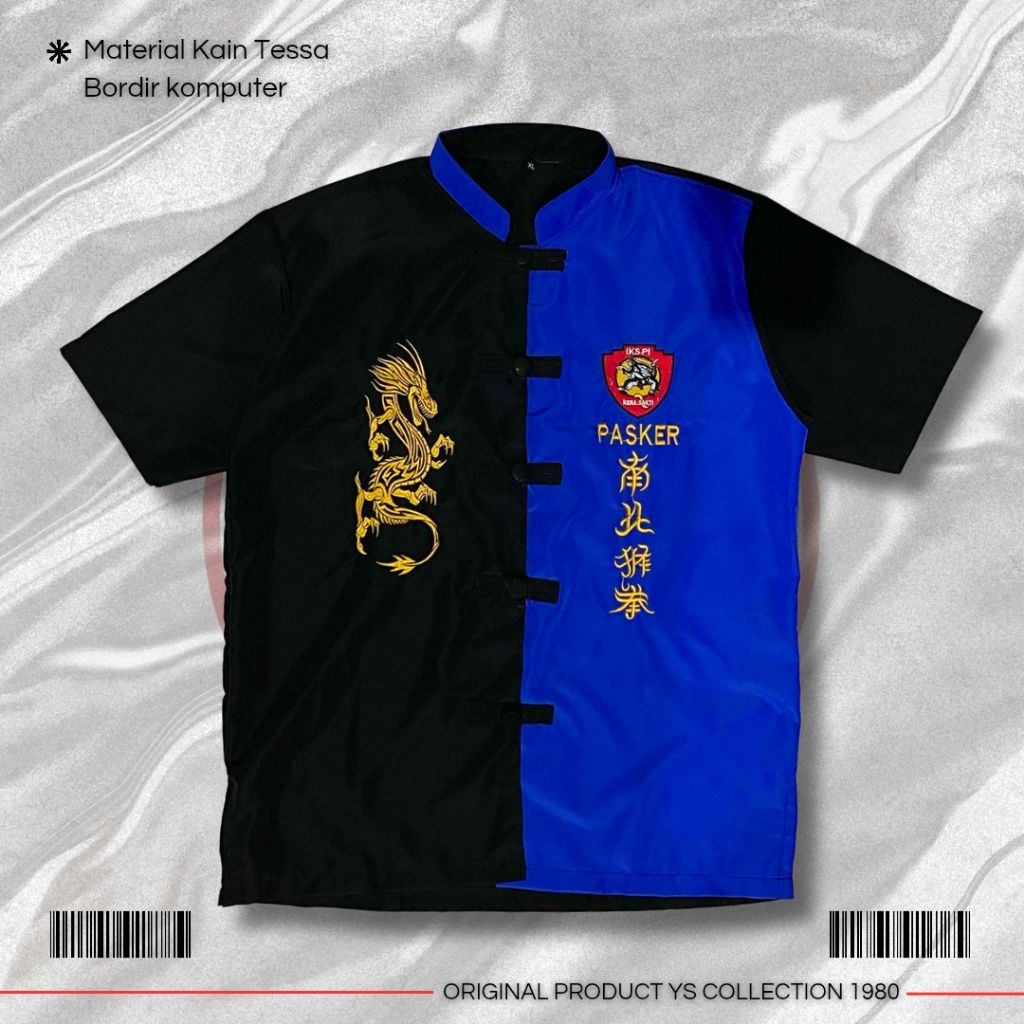 Kemeja ikspi dewasa bahan tessa | hem dewasa biru ikspi kera sakti | hem ikspi kera sakti