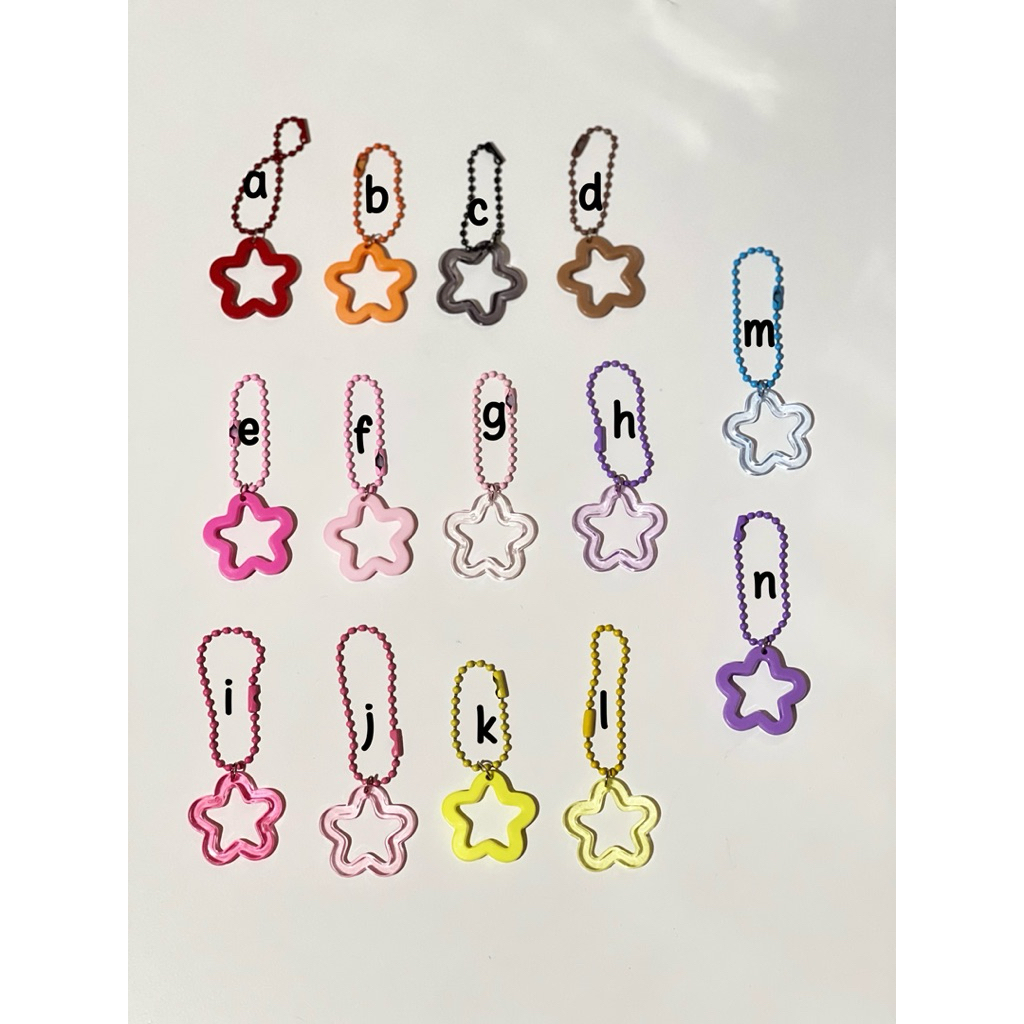 gantungan tas gantungan kunci bintang