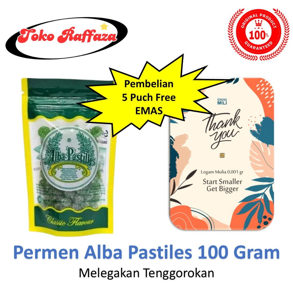 

Permen Alba Pastilles Pelega Tenggorokan Serak Meredakan Mual Muntah Perjalanan
