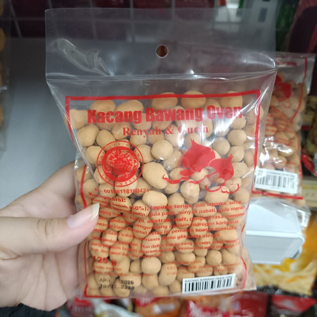 

Kacang Bawang Oven 125gr