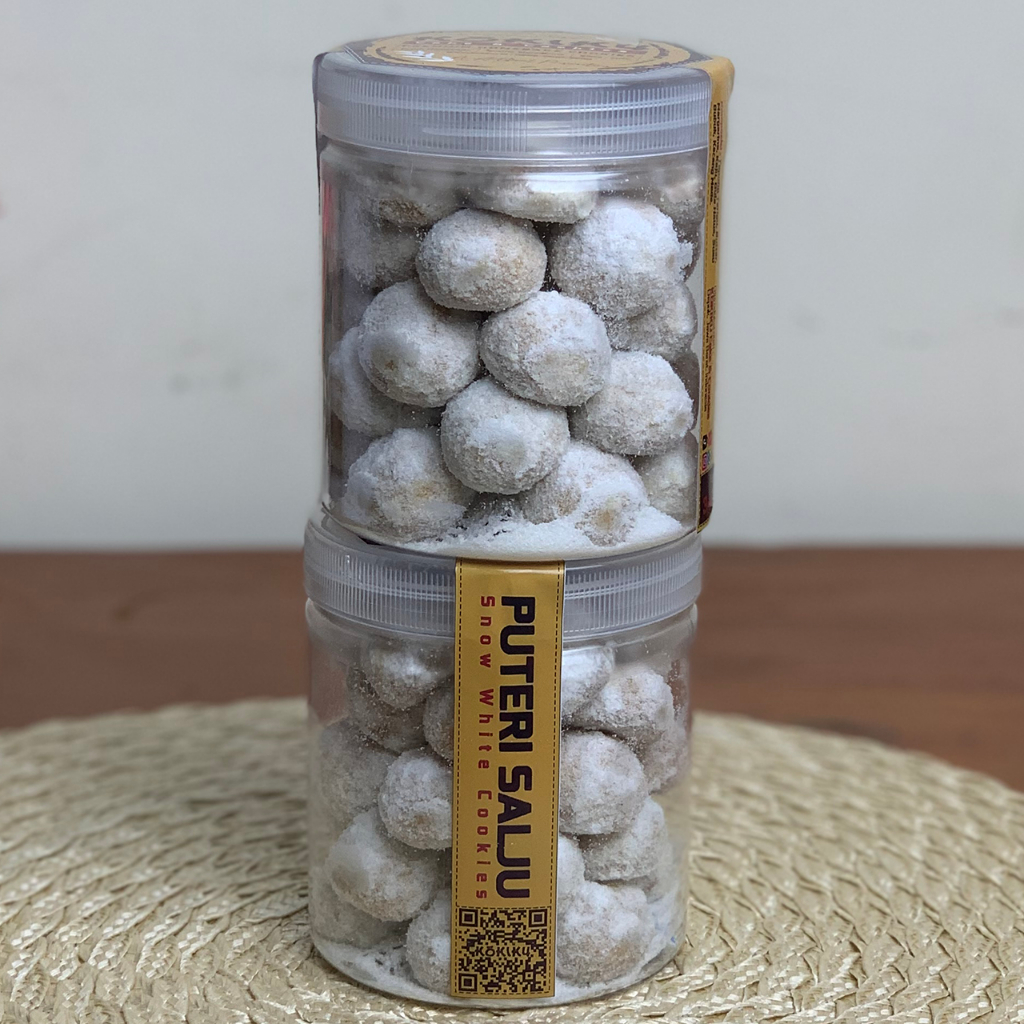 

Kukiku Putri Salju Mede Cookies Kue Kering Premium Butter Toples 600 ml 340 gram