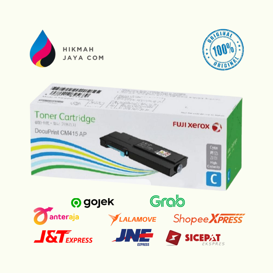 Toner Fuji Xerox Cm415Ap Original Ct202353 Cyan