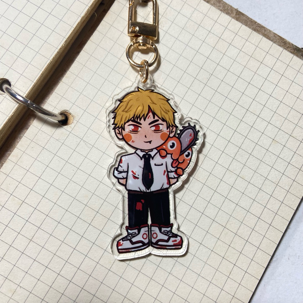 CHAINSAW MAN KEYCHAIN by berlinndraws