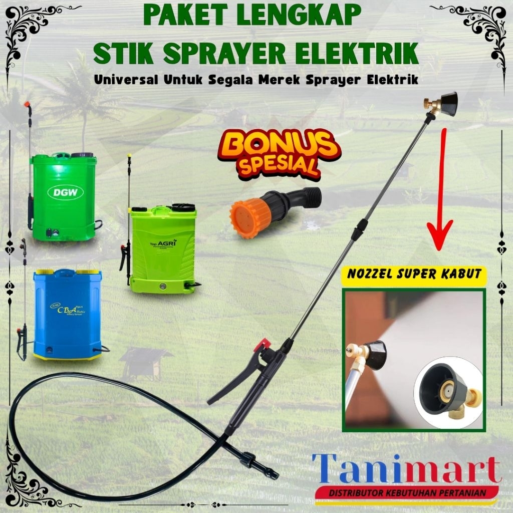 Kyoolaa Paket Stik Sprayer Elektrik / Nozzel Kabut Sprayer Elektrik/ Stik Sprayer Elektrik/ Stik
