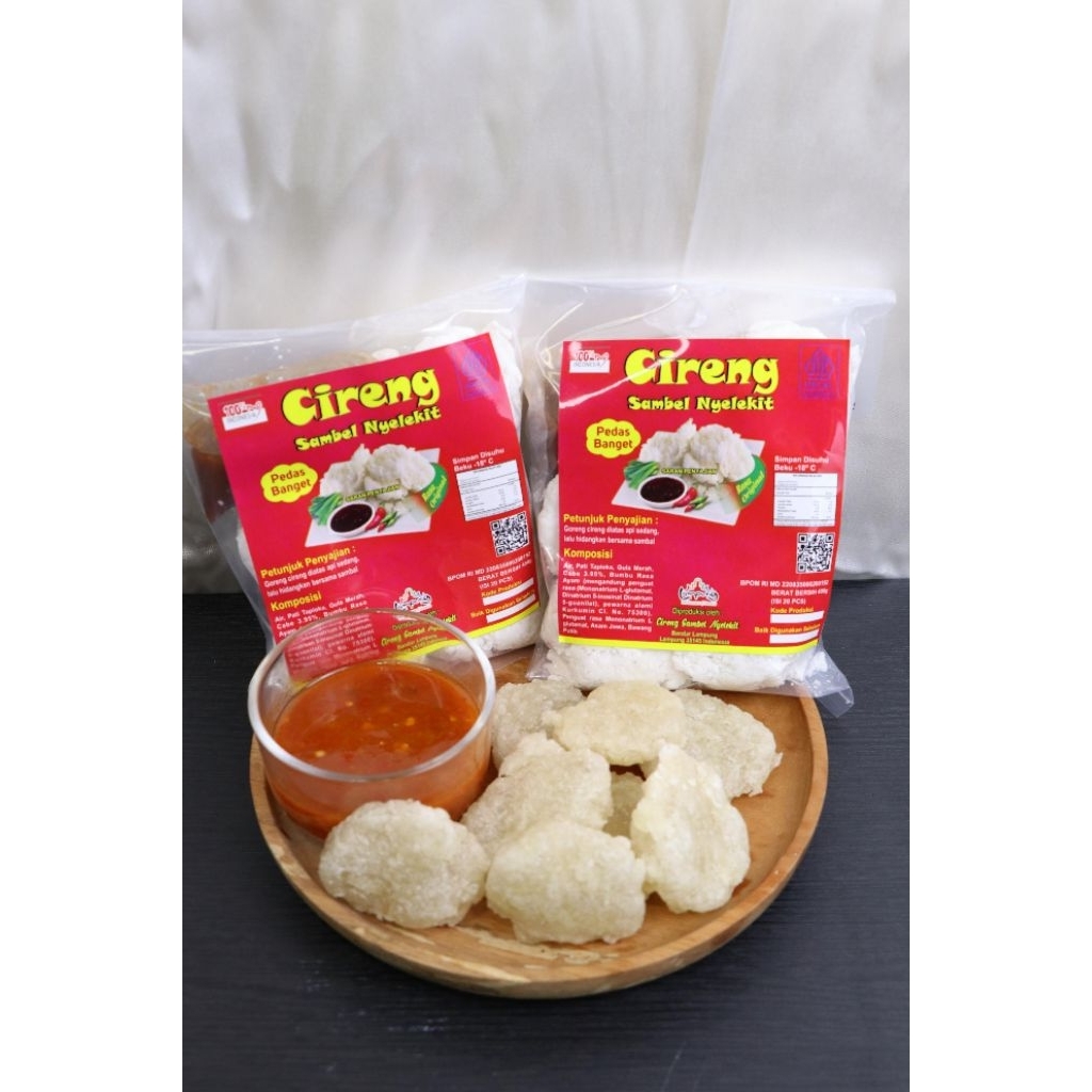 

CirengSambelNyelekit/Cireng paket 2pcs/Cireng Sambel Pedes Banget/Cireng/Cireng Nyelekit