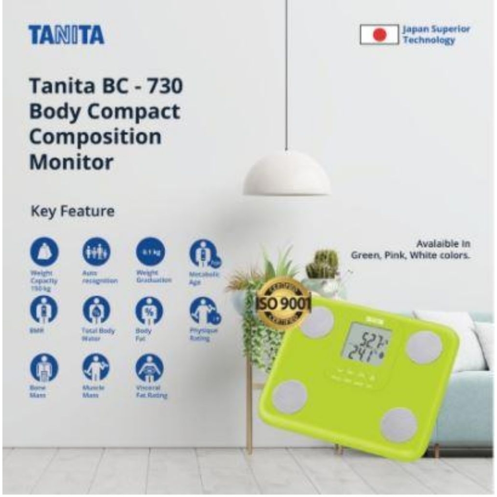 Timbangan Badan Inner Scan Tanita BC 730 Ori Import Japan + Gratis Tas Herb*life - Timbangan Import 