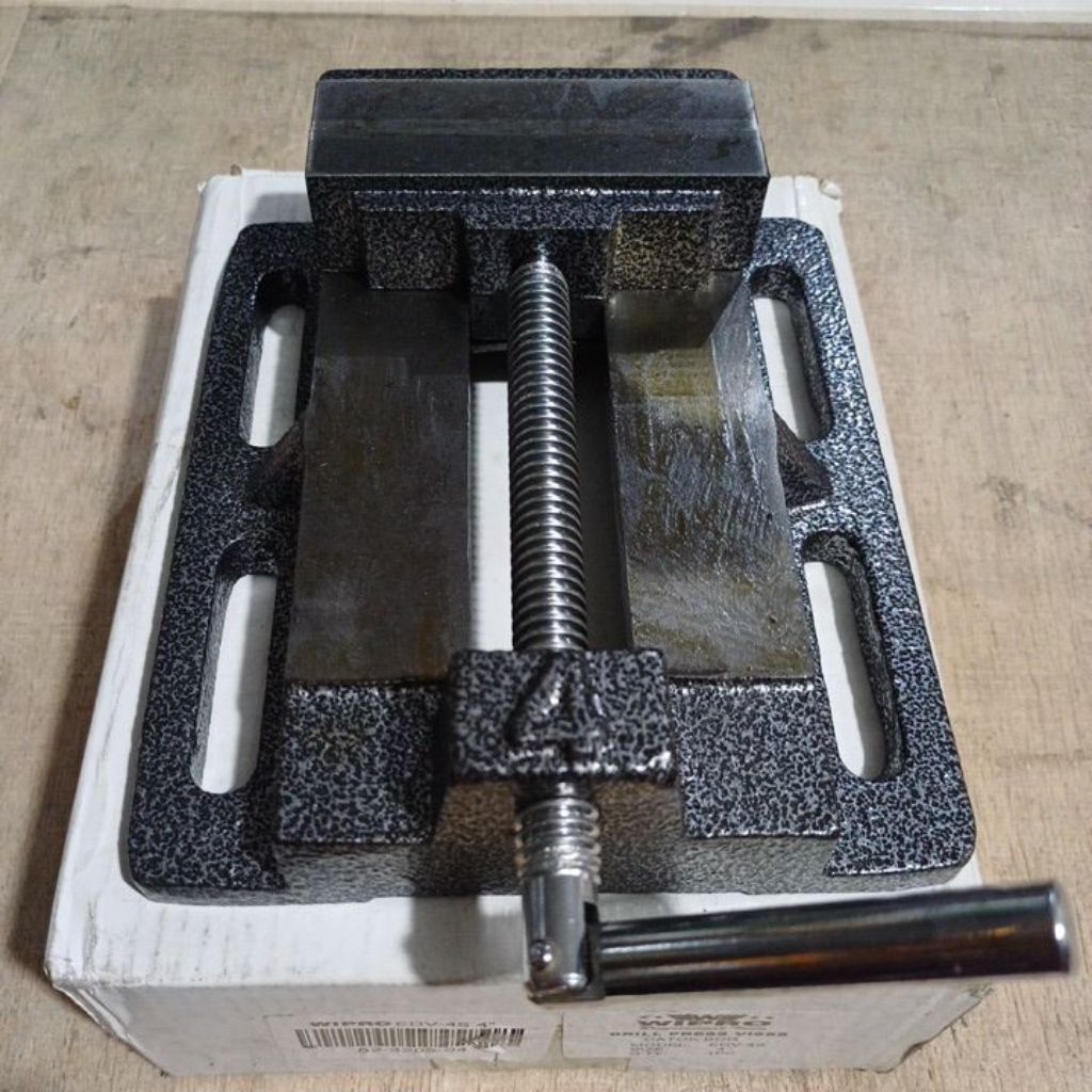 Catok Bor Duduk 4" WIPRO - Bench Vise Drill - Ragum Meja Bor Duduk