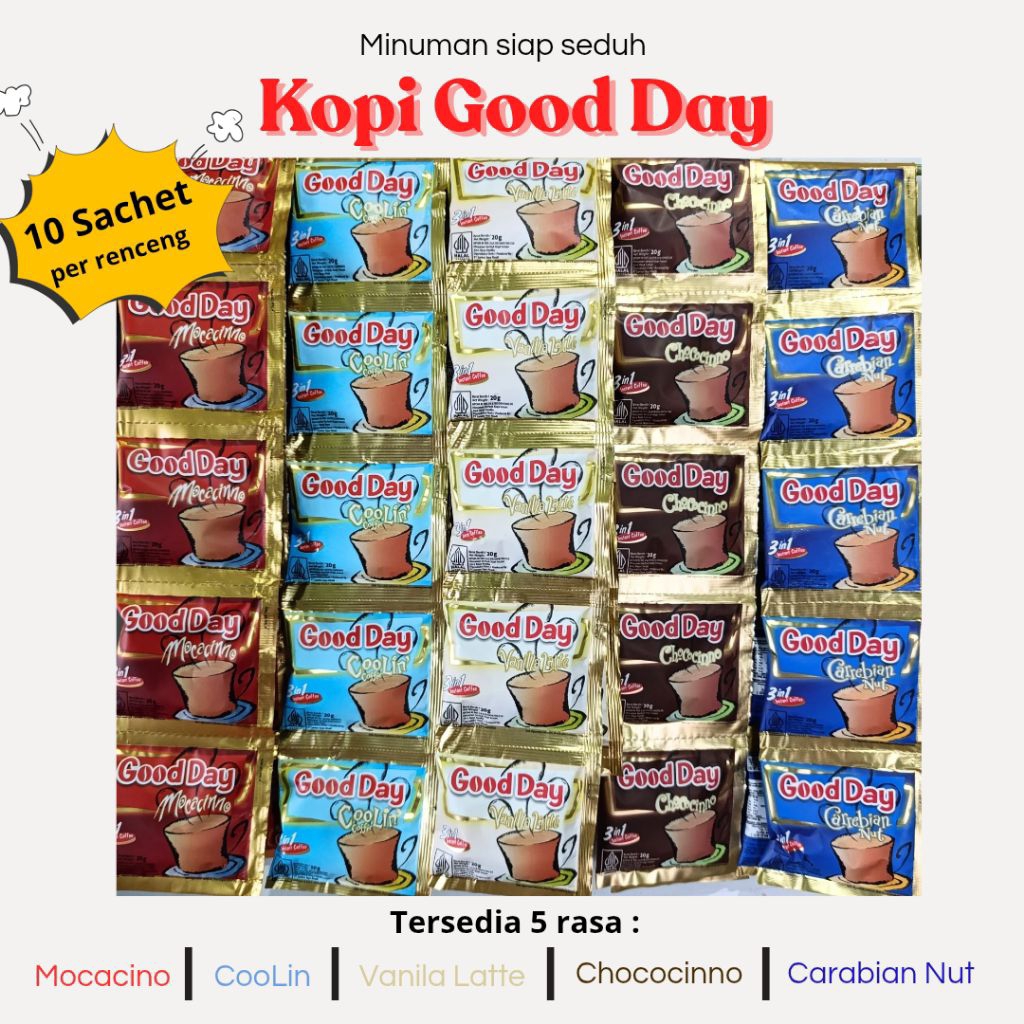 

Good Day Coffee – Kopi Instan Nikmat | 3in1 & Varian Lengkap