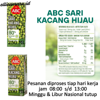 

SARI KACANG HIJAU ABC 200 ML / 250 ML - MINUMAN SEHAT