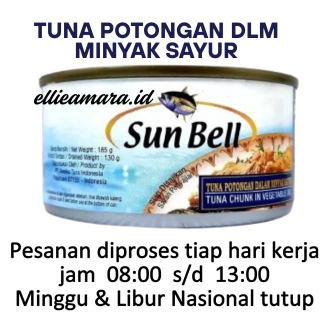 

SUN BELL Tuna Kaleng Potongan Dalam Minyak Sayur 185gr