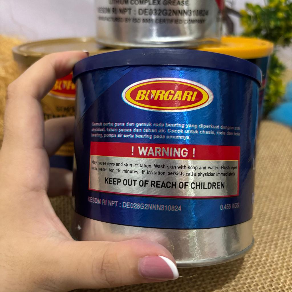 BURGARI – GEMUK PERPCS BEYOND LITHIUM NO. 3GB HI-TEMP BLUE 400EP EXTRA 500EP 455G PELUMAS SUHU TINGGI