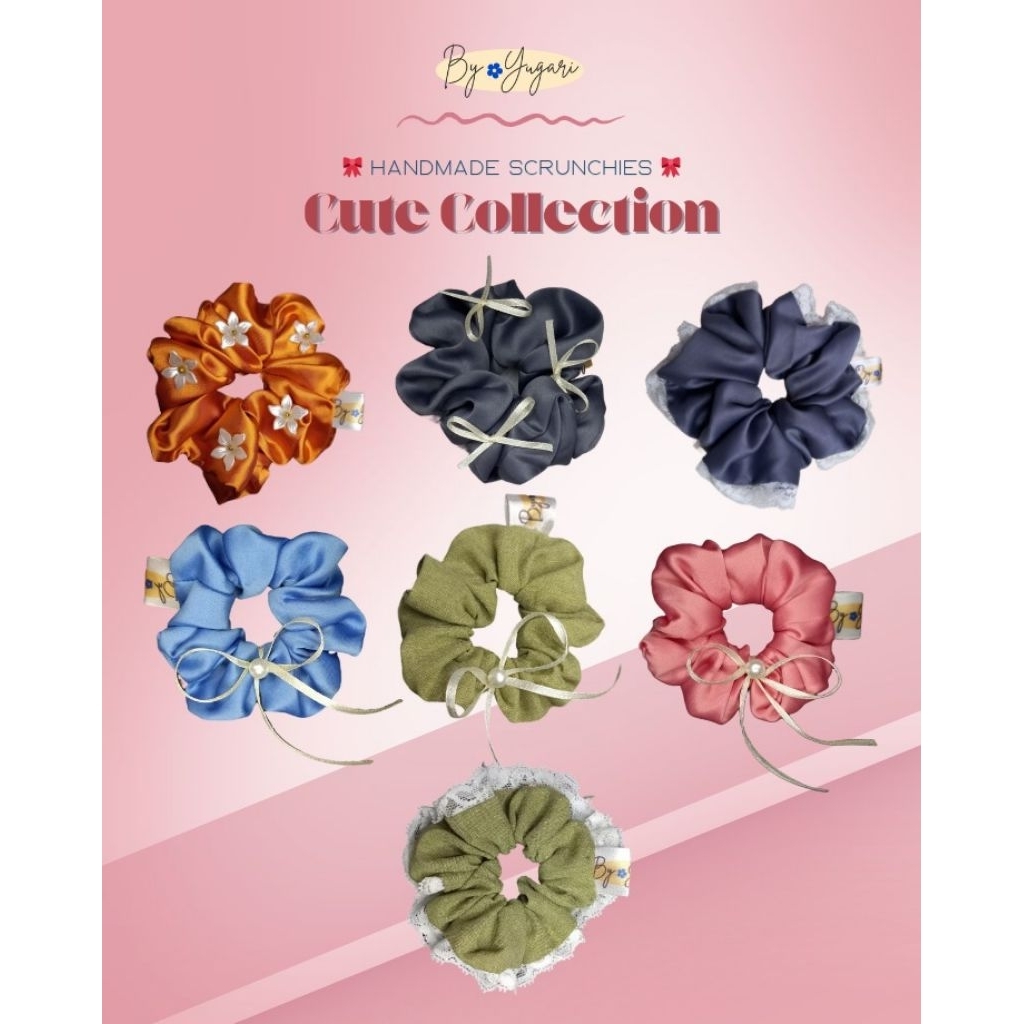 Cuties Scrunchies collection - Ikat tambut renda/pita/manik-manik