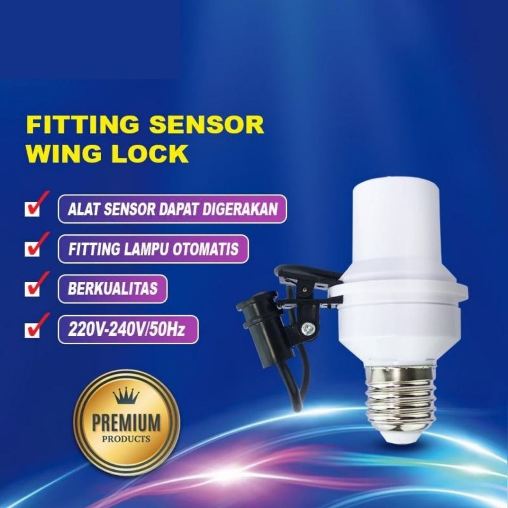 FITTING SENSOR FITTING LAMPU CAHAYA OTOMATIS