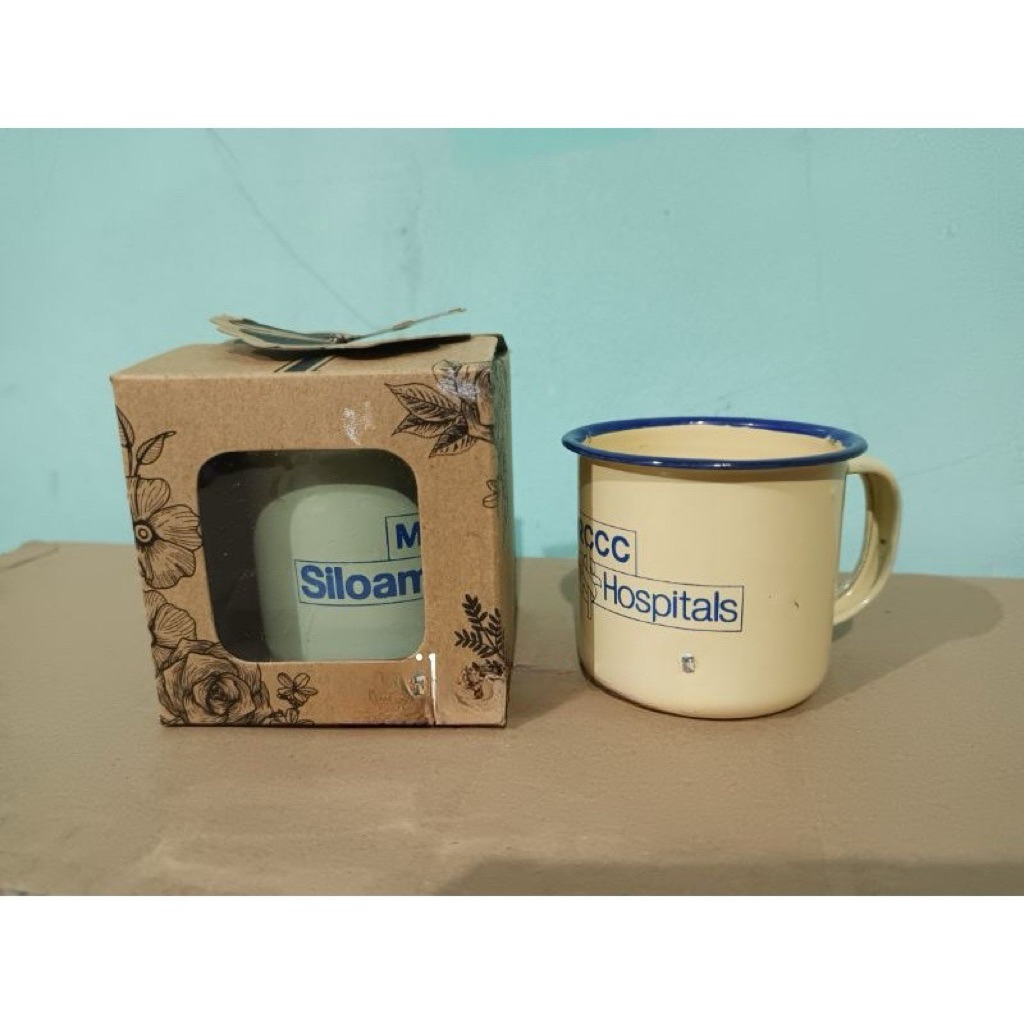 Souvenir Gelas Enamel 6 Cm Kemas Box