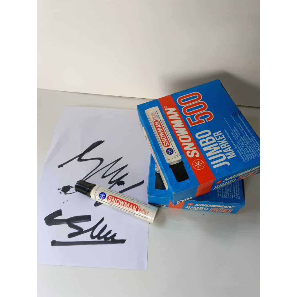 

Spidol Permanen Jumbo No. 500 Warna Hitam Snowman (Satuan)