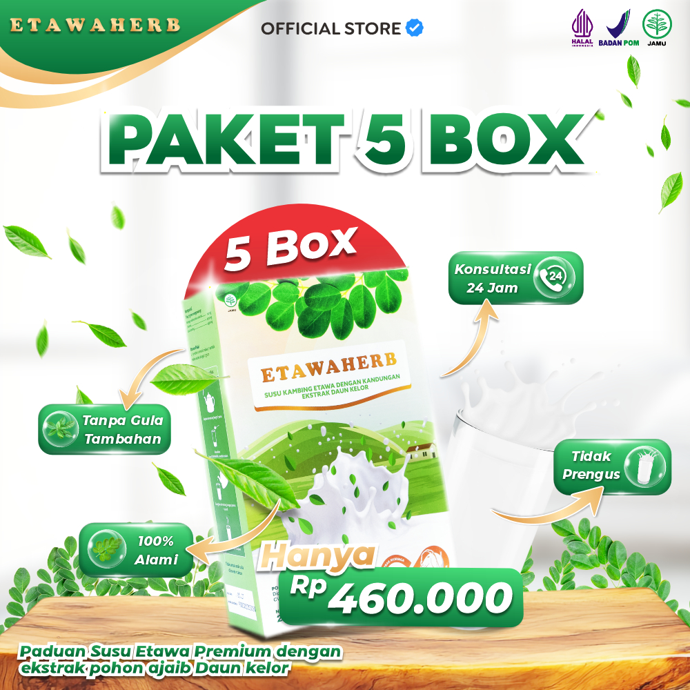 

5 Box Etawaherb Bantu Jaga Kesehatan dan Penuhi Nutrisi Harian