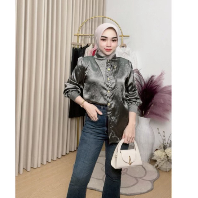 BellalunaButik - Mayasa Shirt Blouse Silk