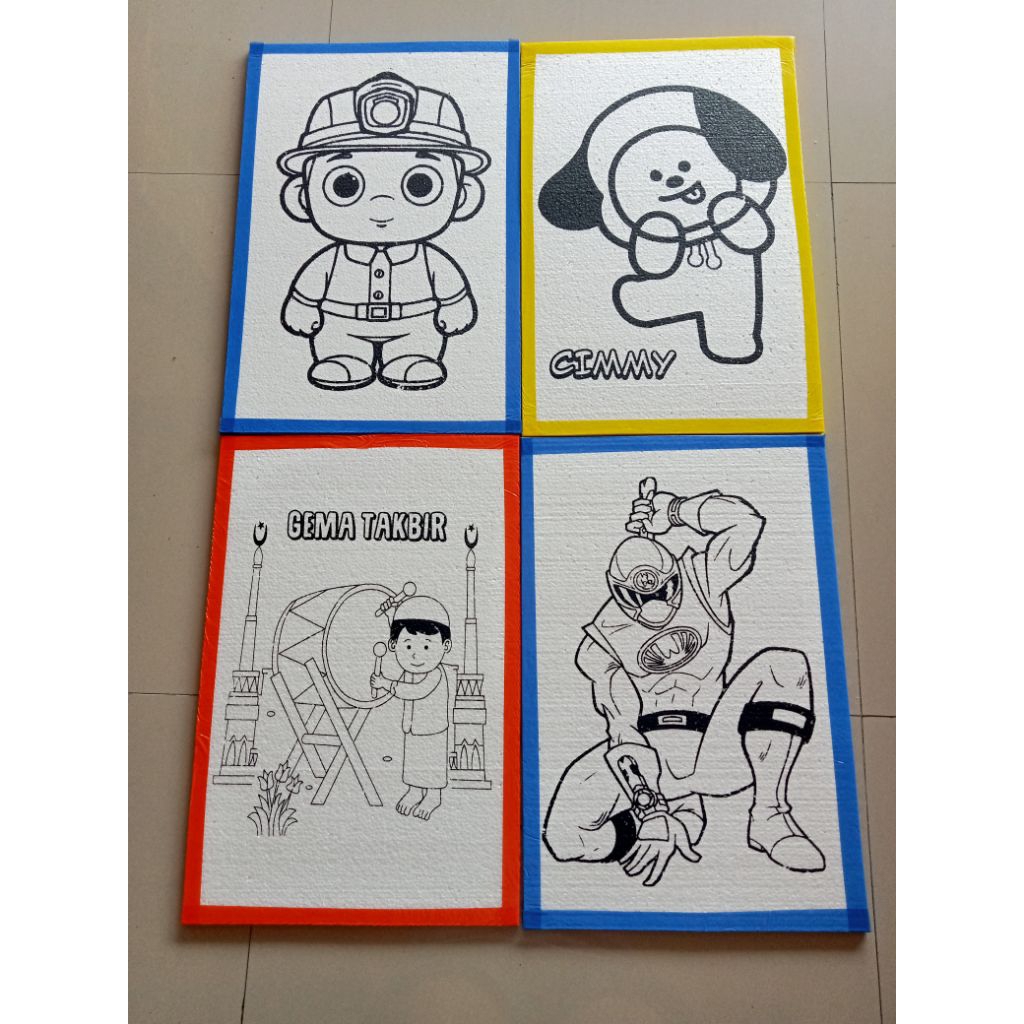 

PAKET STYROFOAM LUKIS ANAK 25PCS UK 50*33*1CM FULL LIST LAKBAN.