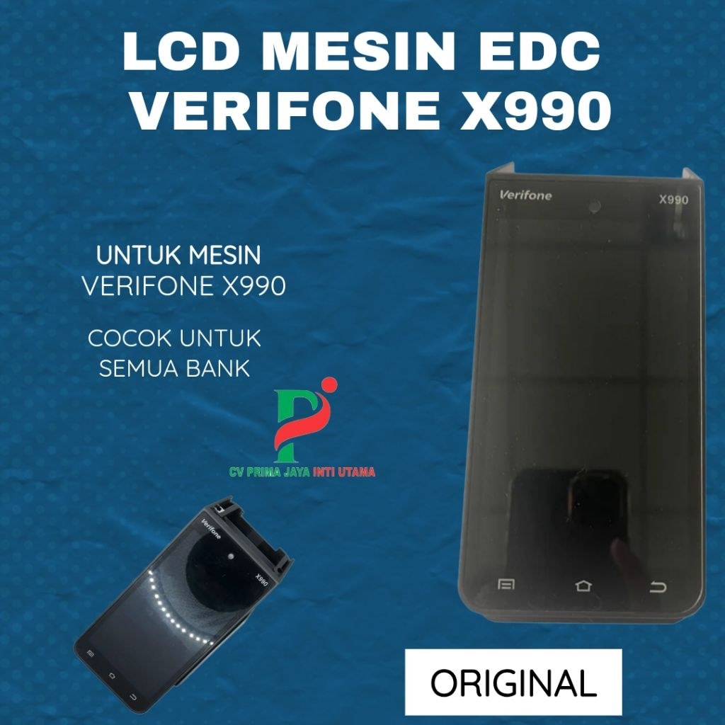 LCD touchscreen mesin Verifone X990 original