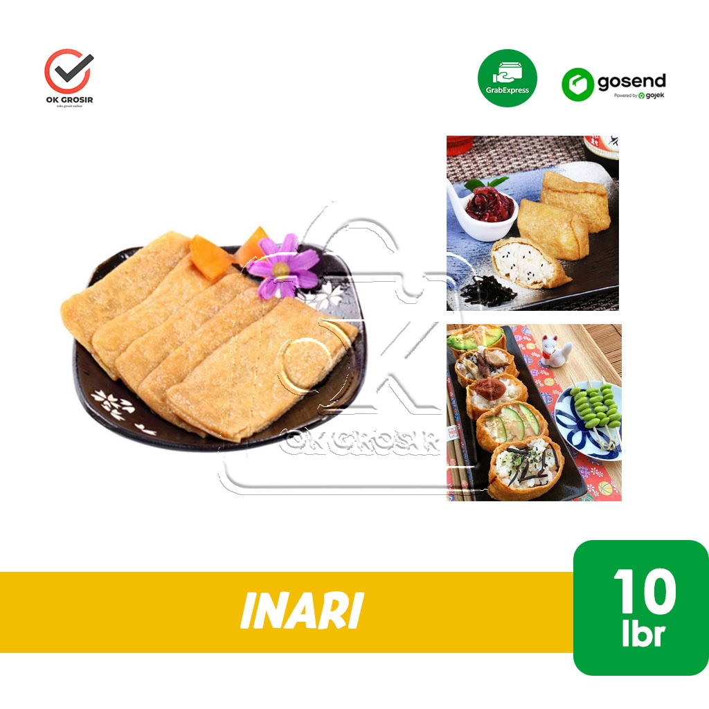 

Ajitsuke Inari Kulit Tahu Sushi Jepang Halal (10 pcs) KHUSUS INSTANT