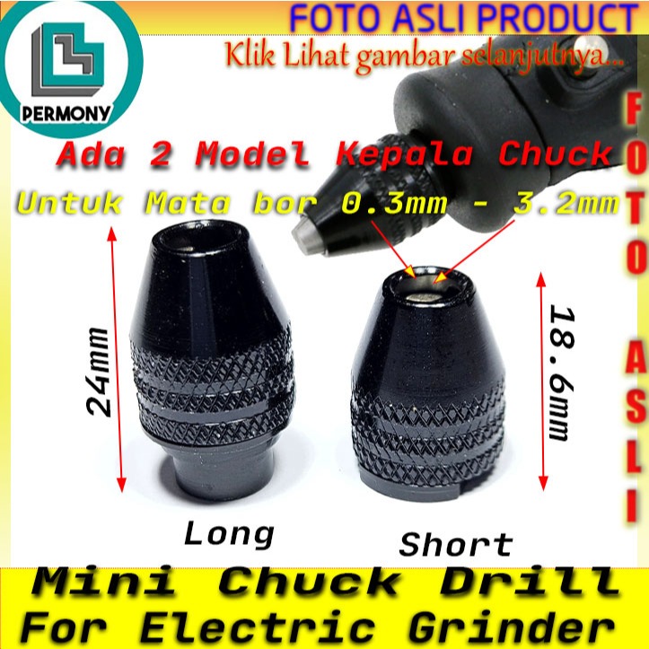 Mini Chuck Drill Bor collet grinder M8x0.75mm M7x0.75mm