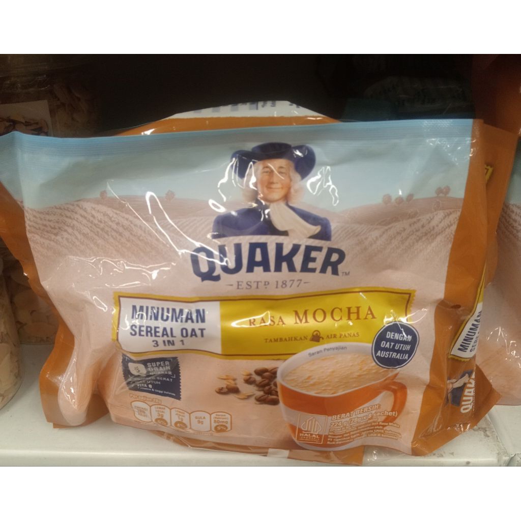 

Quaker Sereal Oat 3 In 1 Mocca Isi 8