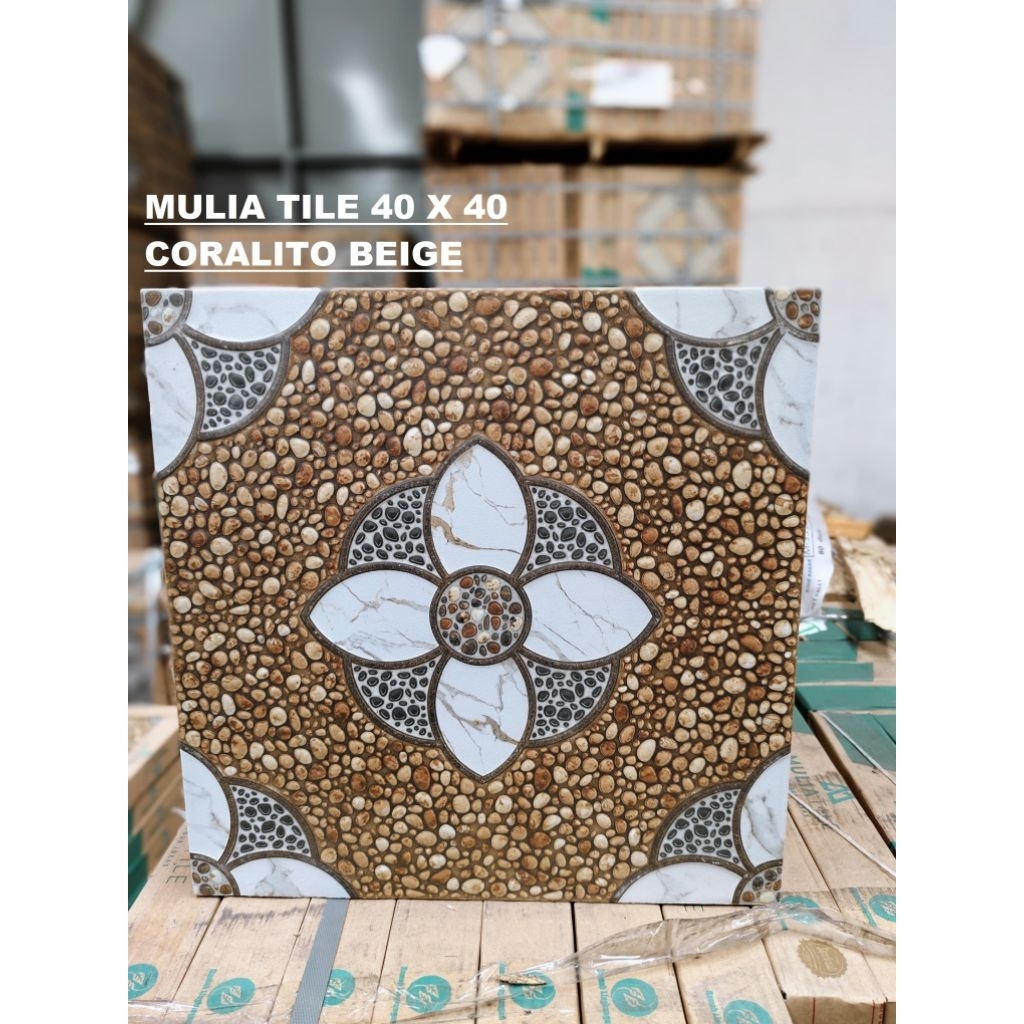 Keramik Lantai Kasar Mulia Tile Coralito Series Ukuran 4040