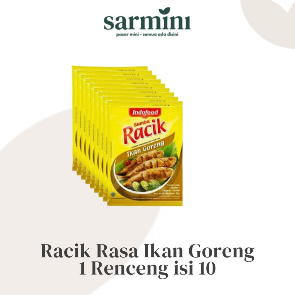 

Racik Bumbu Indofood Rasa Ikan Goreng 20g 1 Renceng isi 10