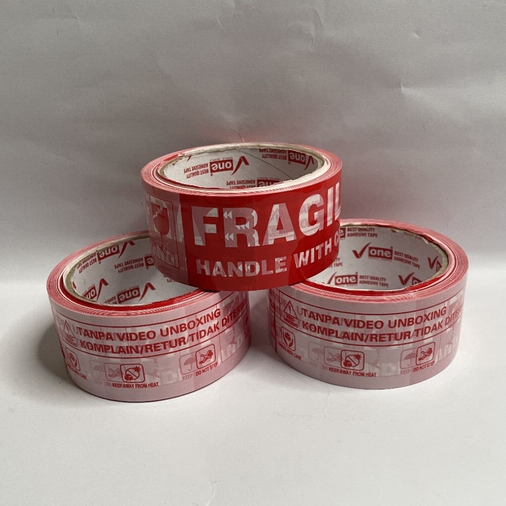 

lakban fragile 90 yard 45mm tanpa video unboxing komplain/retur tidak diterima