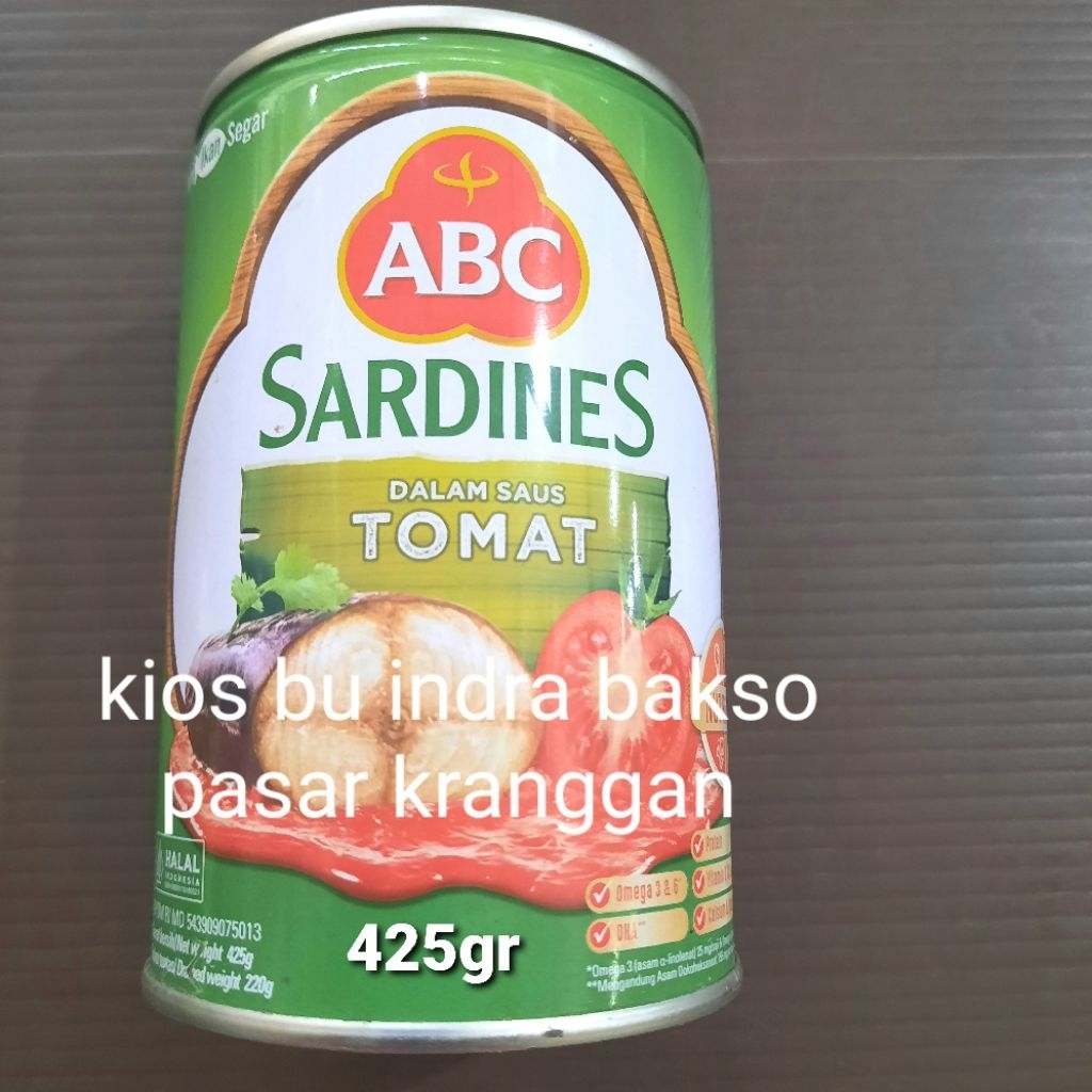 

ABC sardines tomat cabai ekstra pedas 425 gr sarden kaleng