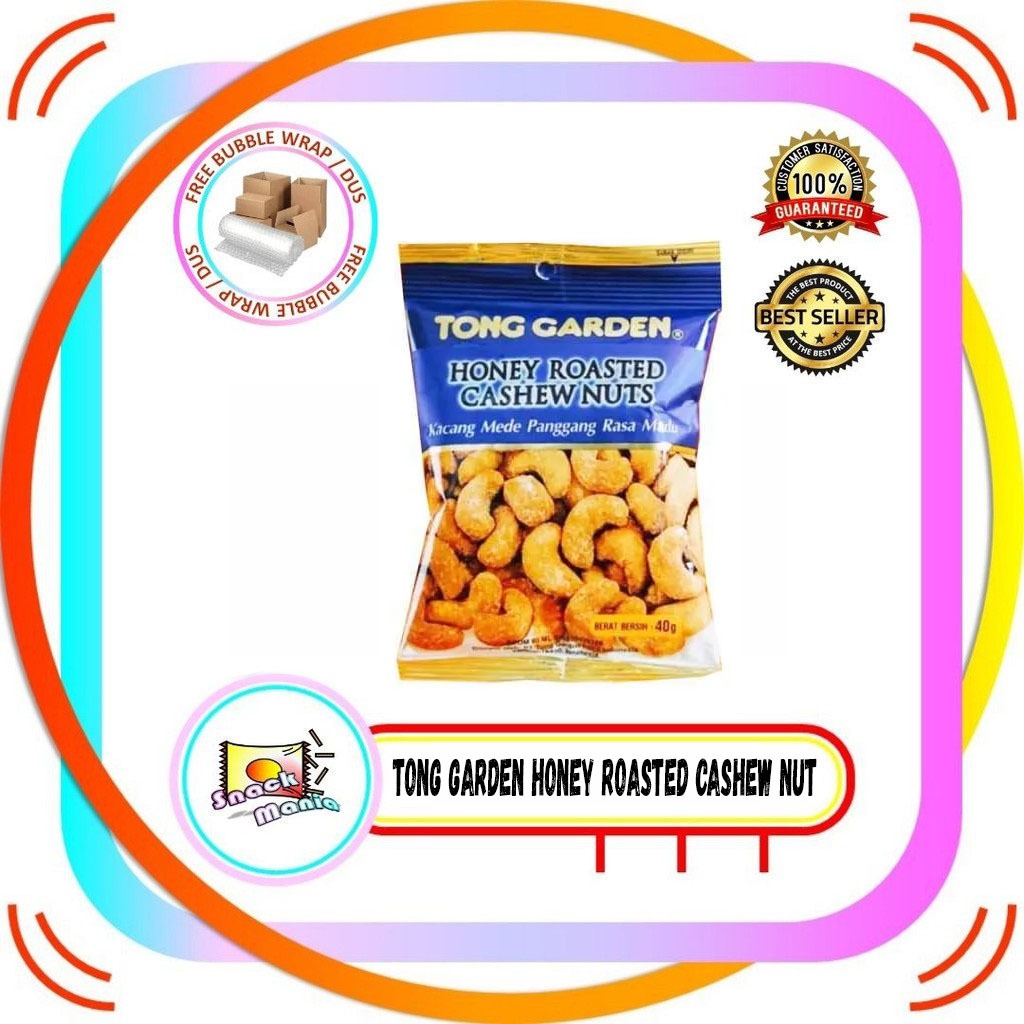 

Tong Garden Honey Roasted Cashew Nuts ~ 40 gr Kacang Mede Panggang Rasa Madu