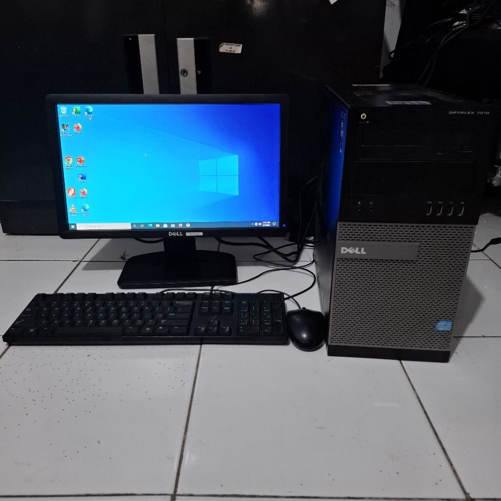 Paket Pc Built Up Lenovo Core i7 Gen 3 Ram 4gb - HDD 500GB Monitor Dell E1912Hf 19 inch