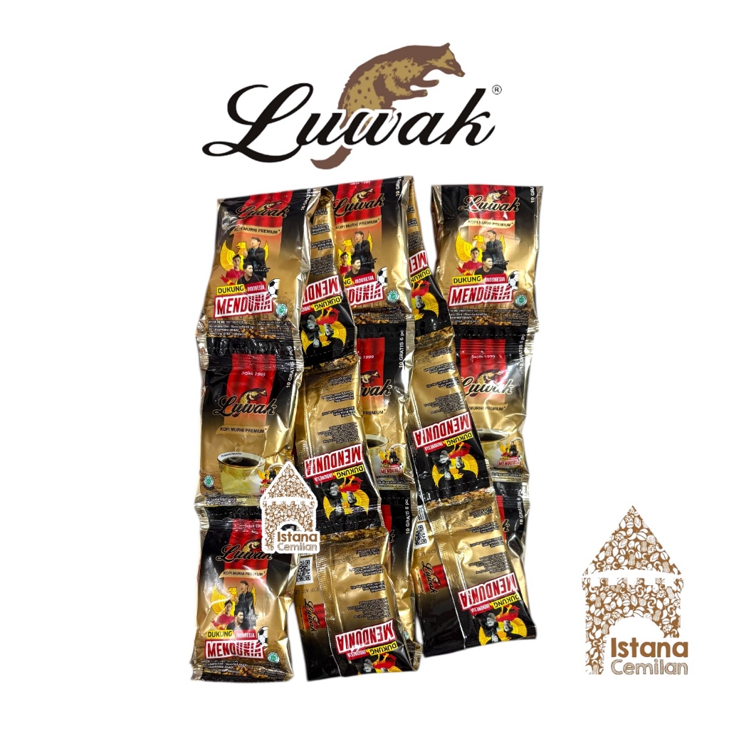 

Kopi Luwak Murni PREMIUM 6,5 Gram (isi 10 + 6 pcs)