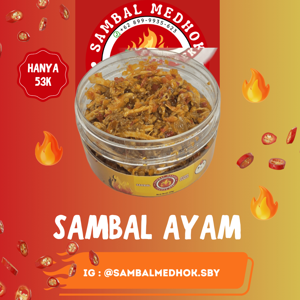 

Sambal Ayam Suwir | SAMBAL MEDHOK ASLI SURABAYA