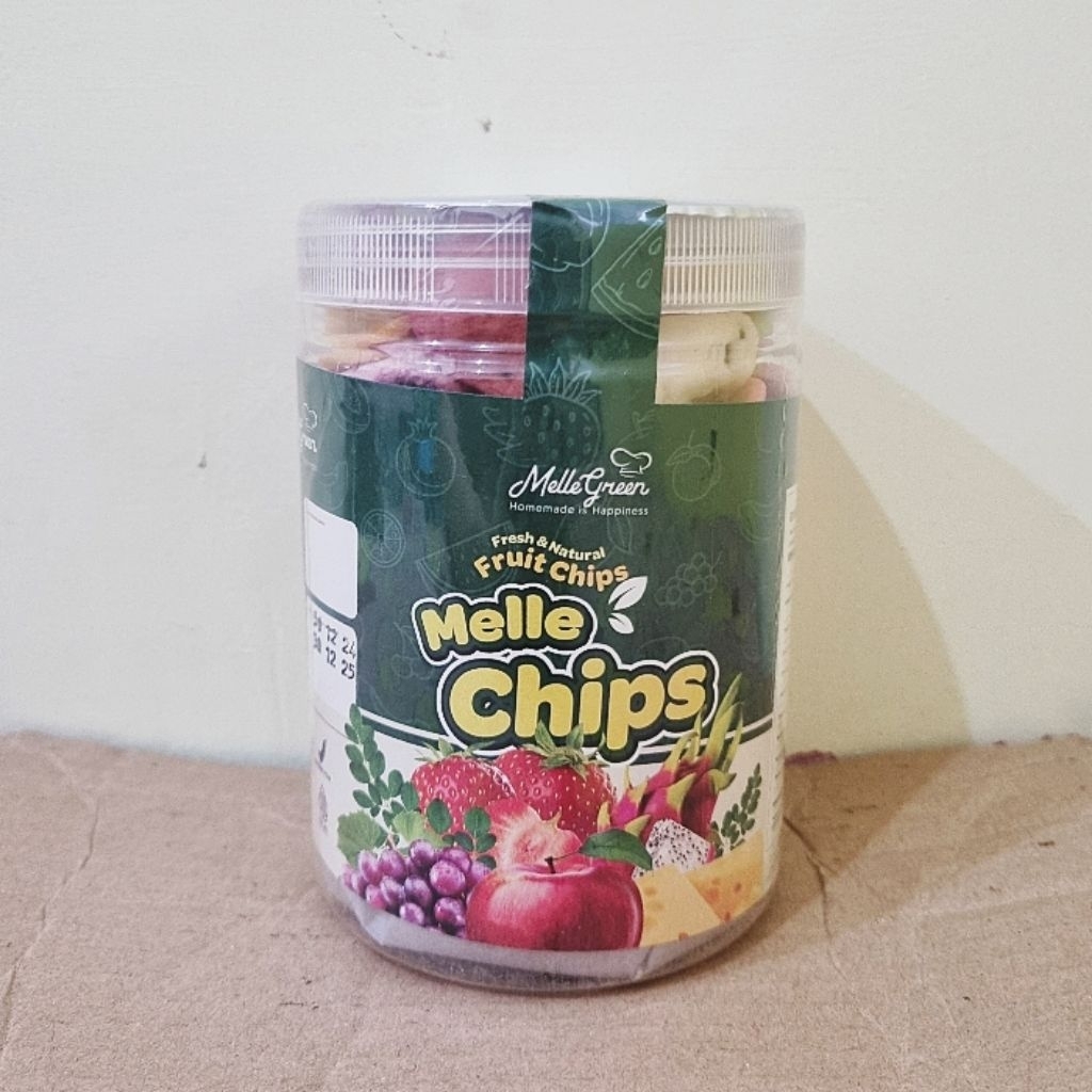 

Melle Green Fruit Chips Fresh & Natural - Keripik Buah Camilan Sehat