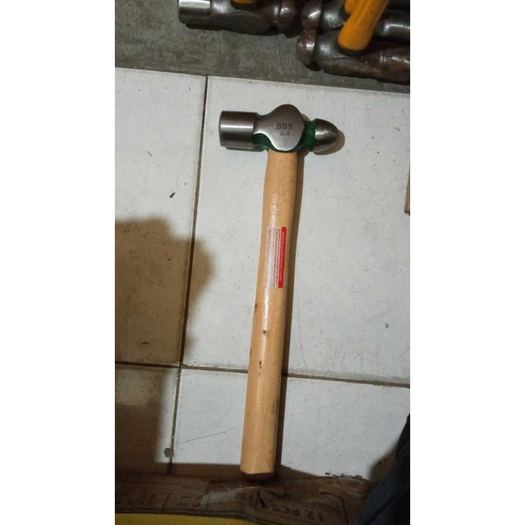 Palu konde besi 1 kg / martil 2 lb gagang kayu / palu bulat penokok