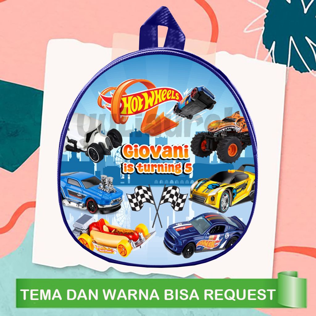 

Tas ultah Telur hot wheels/tas ulang tahun hot wheels