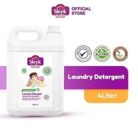 DETERGENT - SLEEK BABY LAUNDRY DETERGENT 4 LITER - DETERGEN CAIR SLEEK BABY