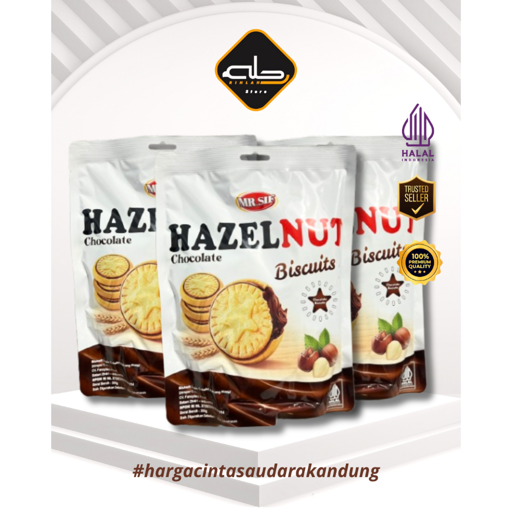 

Hazelnut Chocolate & White Chocolate Biscuit / Hazelnut Coklat Biskuit