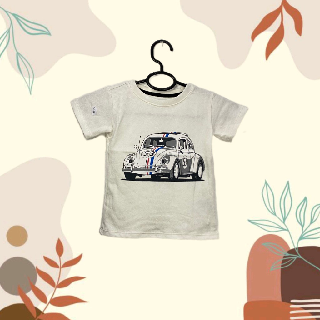 Kaos Baby GAP motif mobil