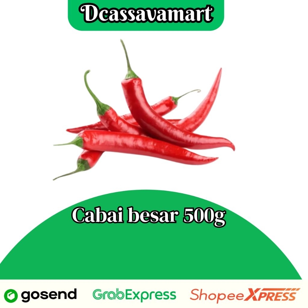 

sayuran fresh Cabe Merah Besar 500gr - paket instan 1jam sampai