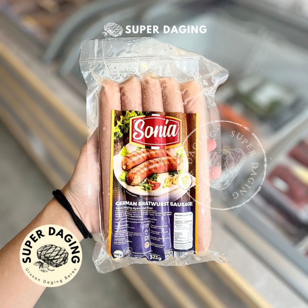 

Sosis Sonia German Bratwurts Sausage 325 - Super Daging Palembang