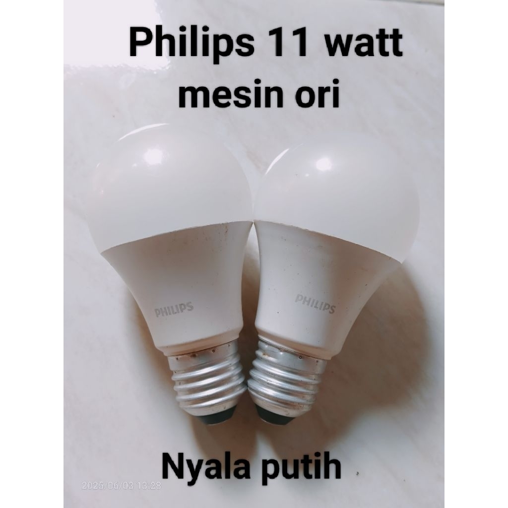 Lampu led philips bekas/rekondisi 11 watt (mesin ori)
