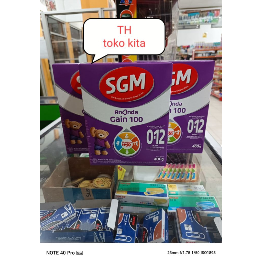 

SGM Ananda Gain 100 0-12 Bulan Susu Bubuk 400 g (2 BOX)