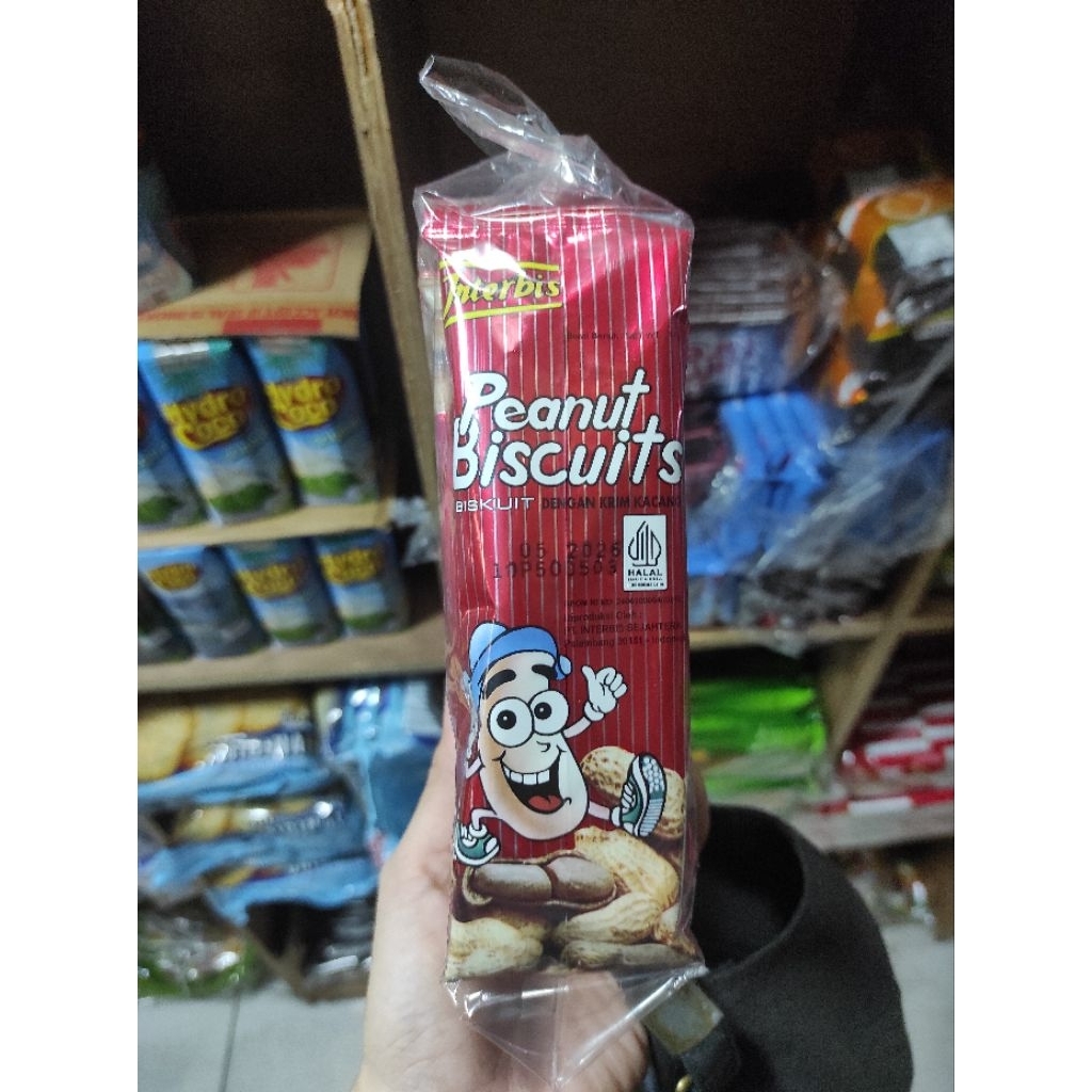

interbis peanut biskuit isi 10pcs @17gr