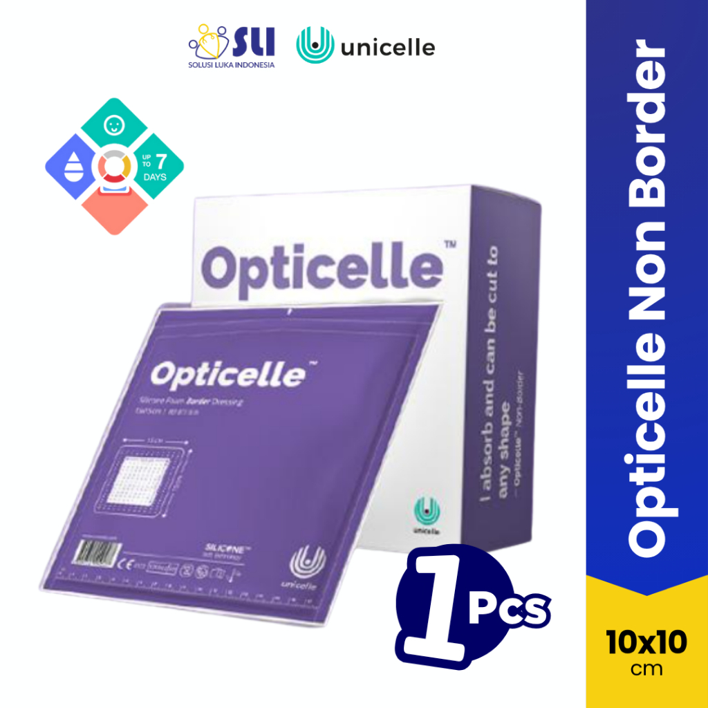 OPTICELLE NON BORDER - FOAM DRESSING SILICONE TANPA PEREKAT | BALUTAN LUKA MODERN