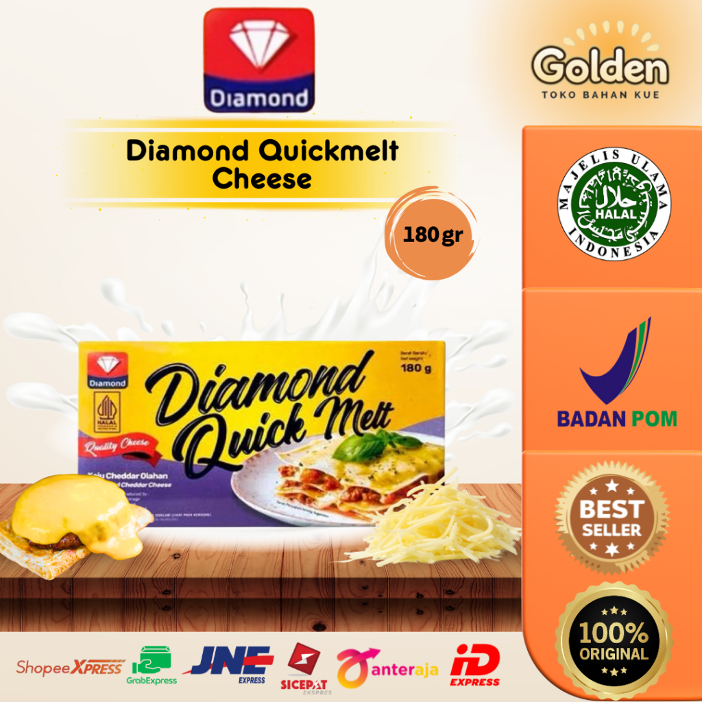 

Diamond Quickmelt Cheese 180 gr