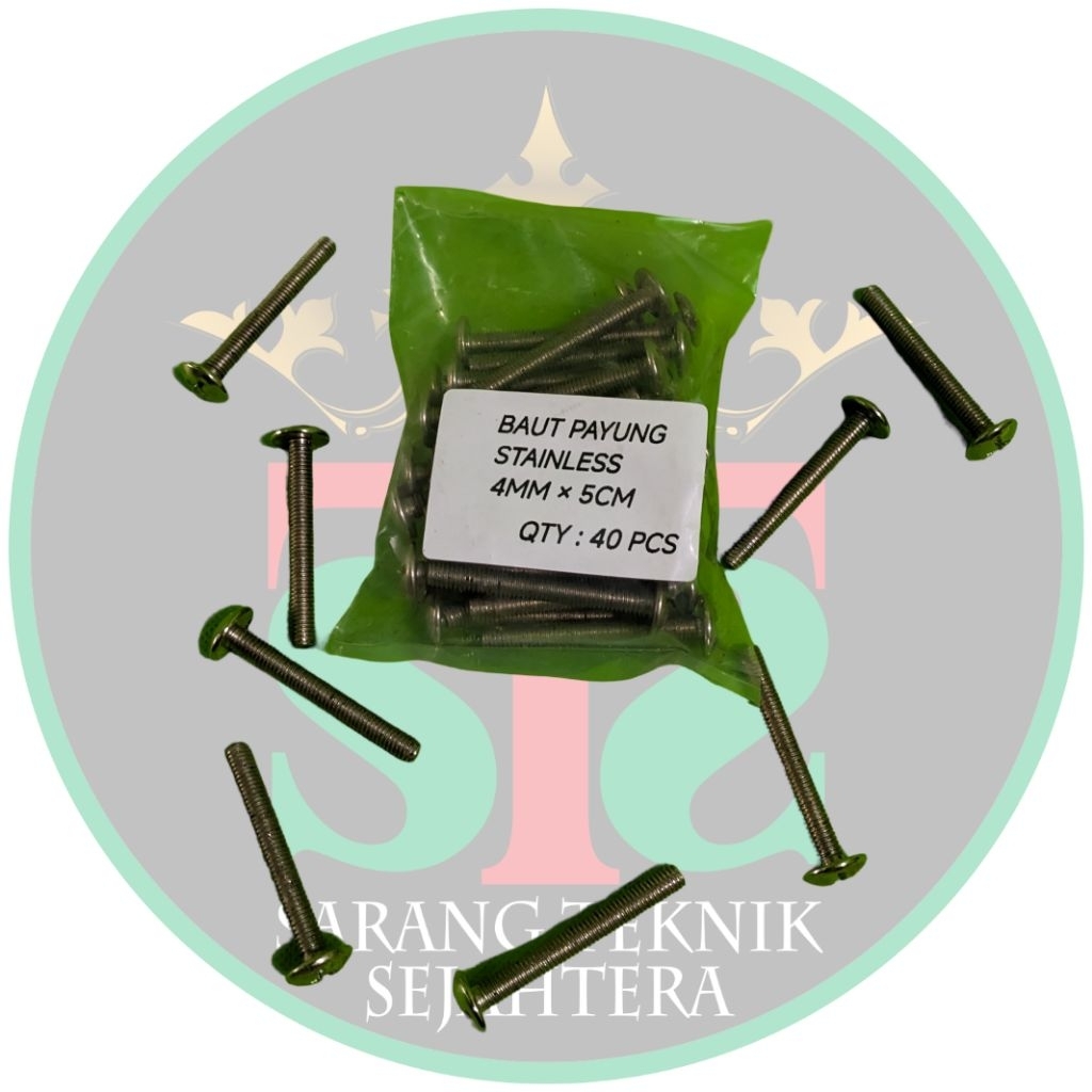 baut - payung - baut panjang - baut stainless - baut payung 5 cm - baut payung stainless - Baut Payu